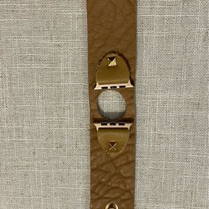 Spark’l Tan Bison Leather Cuff